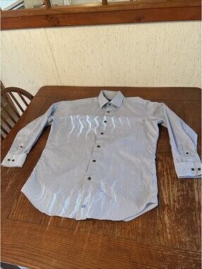 David Donahue Trim Fit Dress Shirt Men’s 16.5 32/33 Button Down Long Sleeve